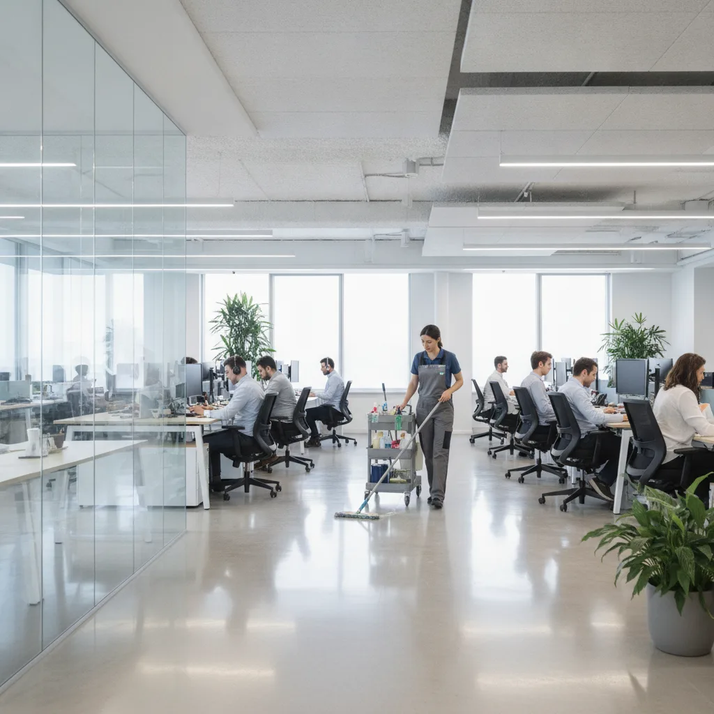 Nettoyage bureaux open space | guide pratique 2026 - nettoyage bureaux open space