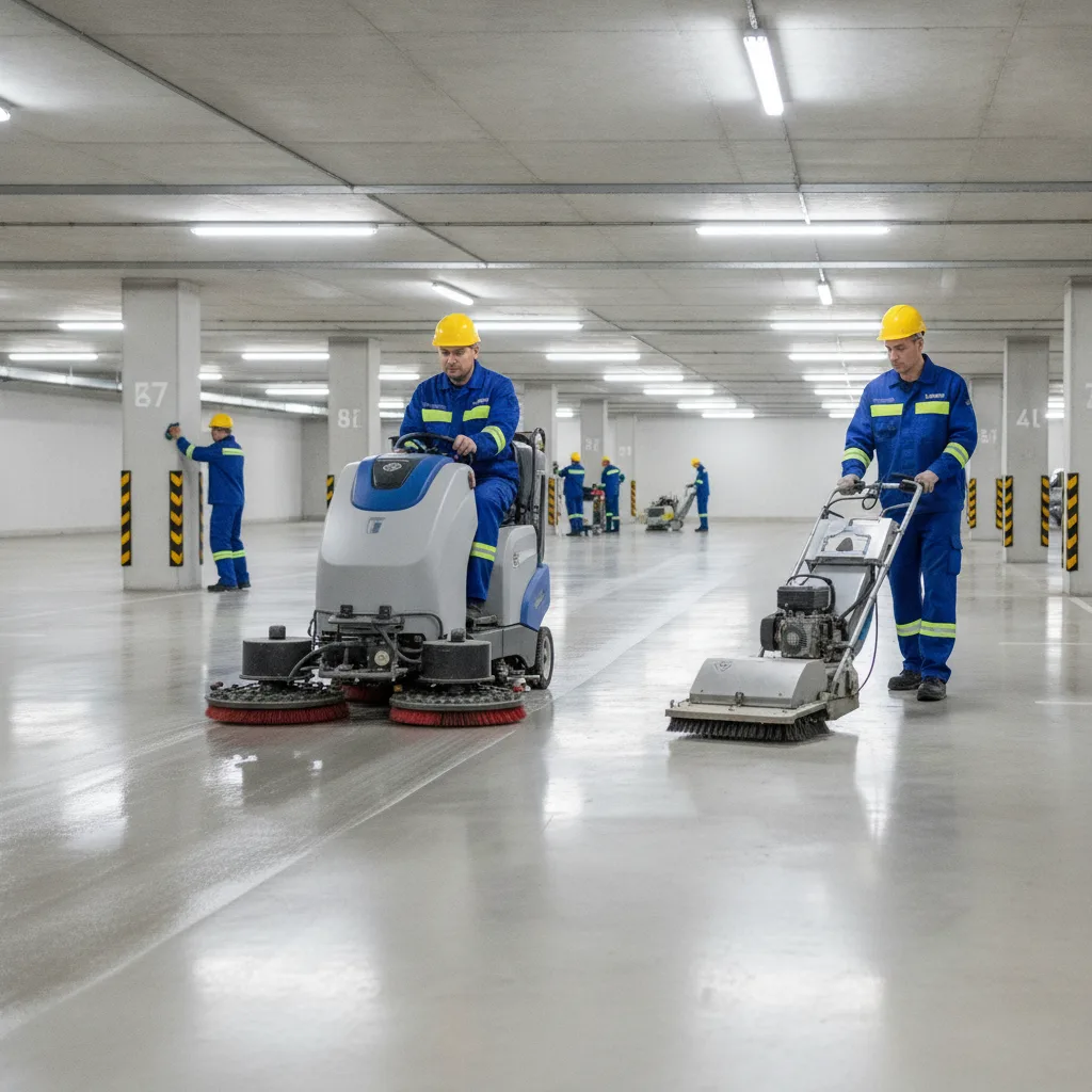 nettoyage parking souterrain copropriété