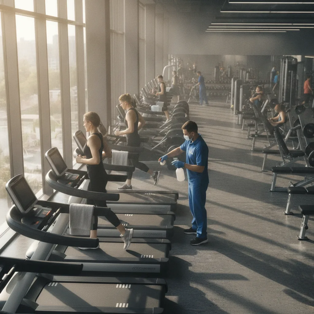 nettoyage salle de sport fitness