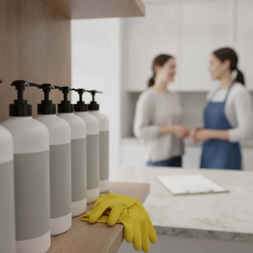 préparer maison avant femme de ménage
